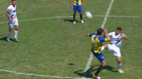 José María Basanta y una dura entrada en la Copa Potrero