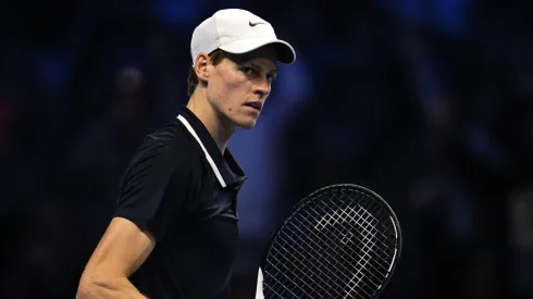 Italy s Jannik Sinner reacts during the singles final tennis match of the ATP, Tennis Herren World Tour Finals against United States& x2019 Taylor Fritz at the Inalpi Arena in Turin, Italy – – Sunday, November 17, 2024. PUBLICATIONxNOTxINxITAxFRAxCHN Copyright: xMarcoxAlpozzi/LaPressex
