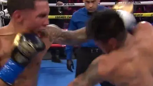 Vaquero Navarrete fulminó a Óscar Valdez con un tremendo gancho al hígado.