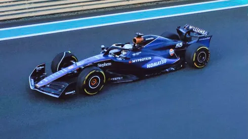 Carlos Sainz pilotó en Williams por primera vez