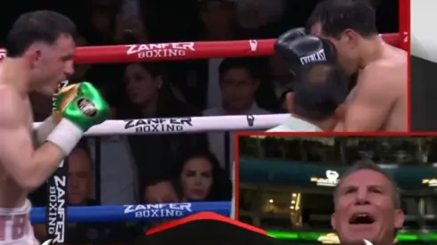 Julio César Chávez vivió de manera intensa la pelea de Omar vs. Misael Rodríguez.