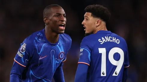 Nicolas Jackson y Jadon Sancho, jugadores del Chelsea