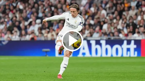 Luka Modric marcó el 1-0 para Real Madrid ante Girona