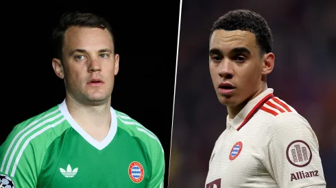 Manuel Neuer y Jamal Musiala, jugadores del Bayern Múnich