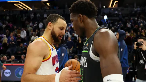 Stephen Curry y Anthony Edwards