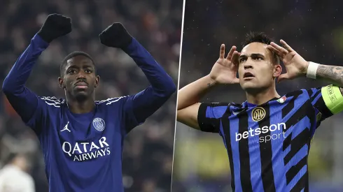 Ousmane Dembélé y Lautaro Martínez