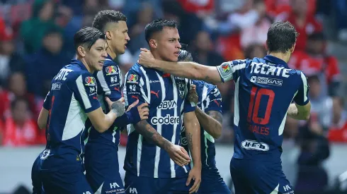 Los jugadores de Monterrey, a puro festejo.