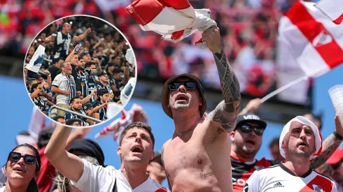 El público rojiblanco le contestó a la parcialidad albiazul.