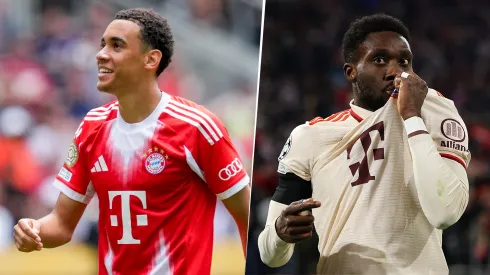 Jamal Musiala y Alphonso Davies