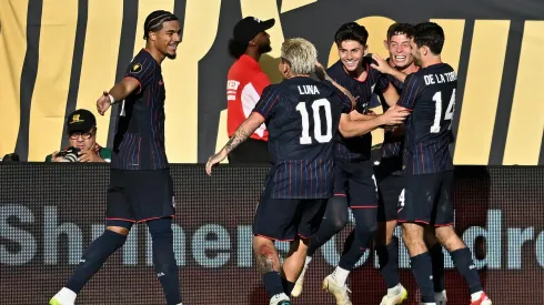 Los jugadores de Estados Unidos, a puro festejo.