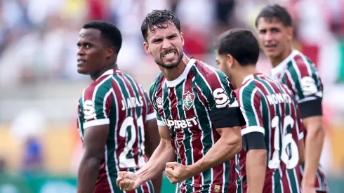 Los jugadores de Fluminense, a puro festejo.