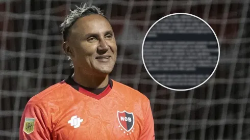Keylor Navas dijo adiós a Newell's y llega a CU.