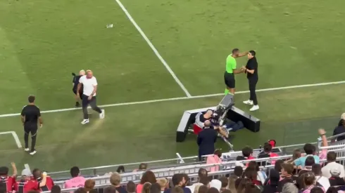 Javier Mascherano y Gonzalo Pineda tuvieron un encontronazo en el duelo entre Inter Miami y Atlas