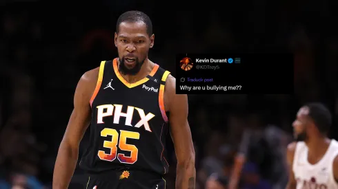 Kevin Durant discutió con un aficionado en X