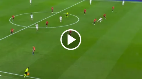 La imagen de los instantes previos al gol anulado a Kylian Mbappé.