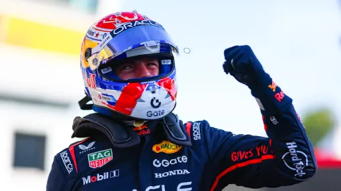 Max Verstappen celebra la victoria en Monza