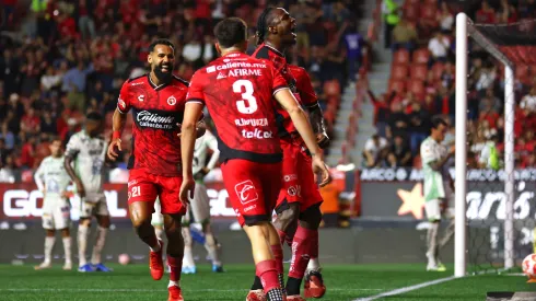 Xolos de Tijuana en su partido contra Rayados