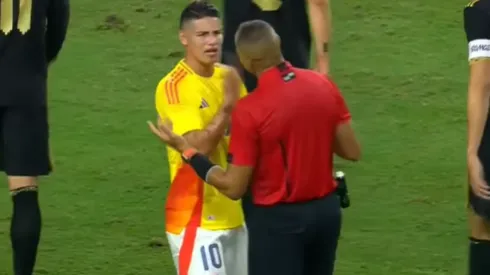 James Rodriguez arremetió contra México en el amistoso con Colombia