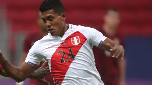 Raziel García jugando con la Selección Peruana. (Foto: Twitter Selección Peruana)