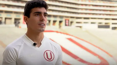 Alfonso Barco declarando su pasión por Universitario. (Foto: Captura Twitter Universitario)
