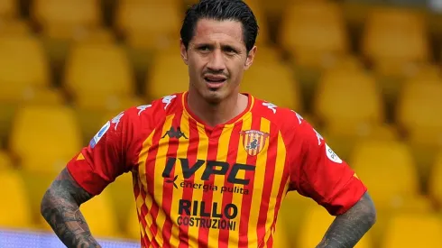 Gianluca Lapadula jugando con el Benevento. (Foto: Twitter Benevento)
