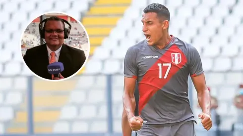 Alex Valera celebrando un tanto con Perú ante Panamá. (Foto: Twitter Jesús Arias / Twitter Selección Peruana)
