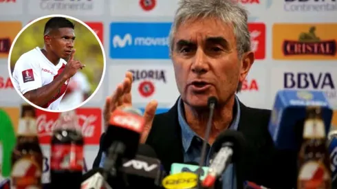 Juan Carlos Oblitas no vio el gol de Edison Flores. (Foto: Twitter Selección Peruana)