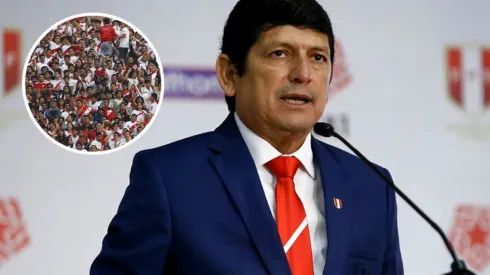 Agustín Lozano, presidente de la Federación Peruana de Fútbol. (Foto: Twitter Selección Peruana / Getty Images)