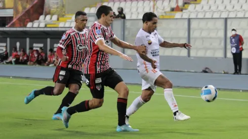 Ayacucho FC cayó 3-2 en su debut de la Conmebol Sudamericana a manos de Sao Paulo. Foto: Ayacucho FC
