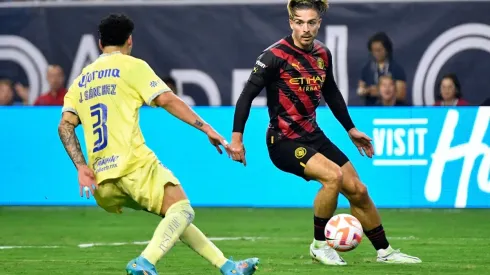 América de México de Pedro Aquino, cayó 2-1 ante el Manchester City. Foto: Getty
