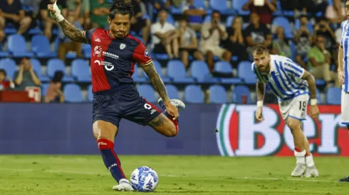 Gianluca Lapadula no pudo evitar la derrota por 1-0 de Cagliari sobre Spal, por la fecha 3 de la Serie B. Foto: Getty
