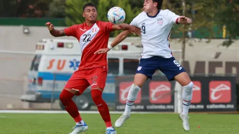 Selección Peruana cayó 3-1 ante Estados Unidos en amistoso de preparación en la categoría Sub-20. Foto: FPF
