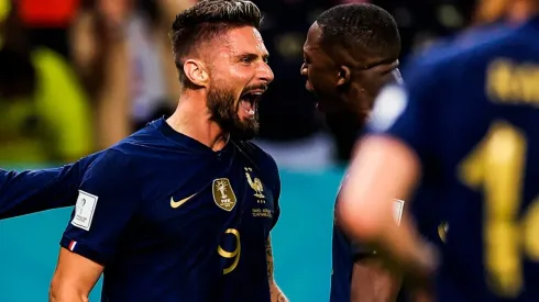 Con un infernal cabezazo: Giroud anotó para Francia en Qatar 2022. (Foto: Getty Images)
