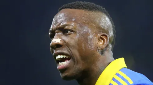 BUENOS AIRES, ARGENTINA – JUNE 6: Luis Advincula of Boca Juniors reacts after a referee's call during a Copa CONMEBOL Libertadores 2023 group F match between Boca Juniors and Colo Colo at Estadio Alberto J. Armando on June 6, 2023 in Buenos Aires, Argentina. (Photo by Marcos Brindicci/Getty Images)
