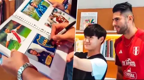 Zambrano alborotó Seúl e hinchas le pidieron firmas, fotos y videos