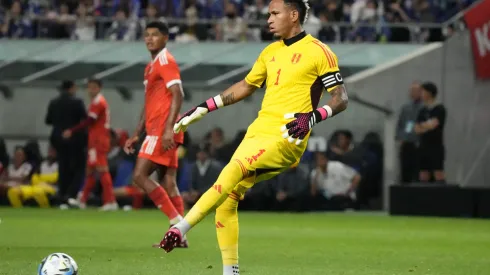 SUITA, JAPAN – JUNE 20: Pedro Gallese of Peru in action during the international friendly match between Japan and Peru at Panasonic Stadium Suita on June 20, 2023 in Suita, Osaka, Japan. (Photo by Koji Watanabe/Getty Images)
