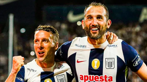 Pablo Lavandeira y Hernán Barcos en Alianza Lima.