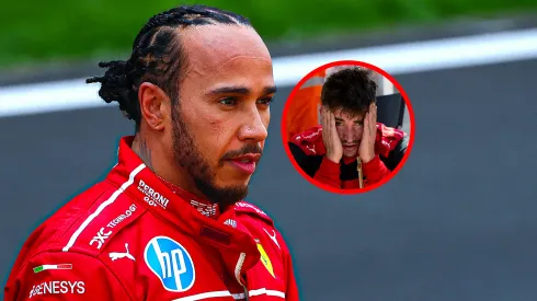 Lewis Hamilton y Charles Leclerc.