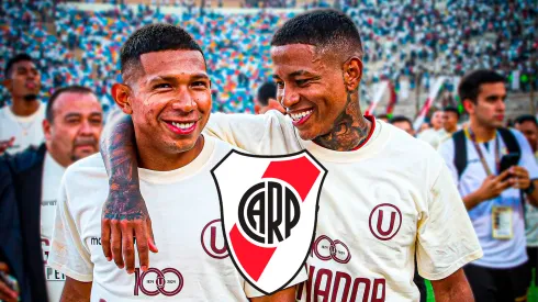 Edison Flores y Andy Polo ante River Plate. (Foto: Getty Images)