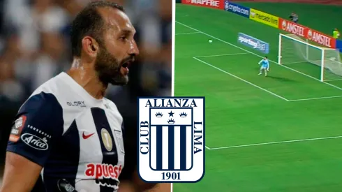 Hernán Barcos casi marca el 1-0 de Alianza vs. Sao Paulo. (Foto: Getty Imges)