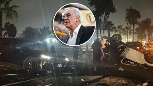 Jorge Fossati sufrió un accidente de tránsito siendo de Campo Mar.