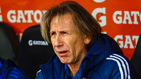 Ricardo Gareca cuando era técnico de Chile.