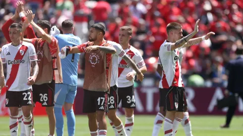 Los jugadores de River Plate, a pura celebración.