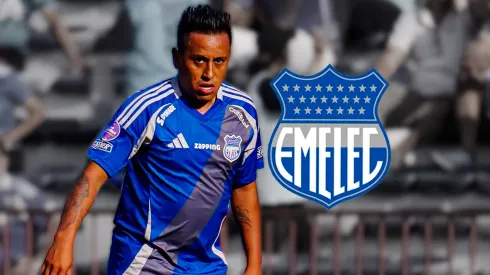 Christian Cueva jugando en Emelec.
