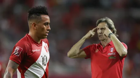 Christian Cueva y Ricardo Gareca.