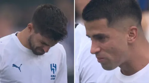 Ruben Neves y Joao Cancelo rompieron en llanto en minuto de silencio por Diogo Jota.
