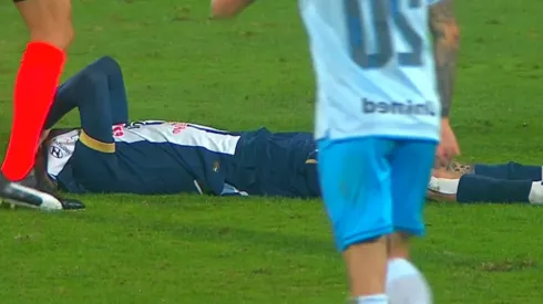 Alan Cantero terminó llorando tras su lesión.