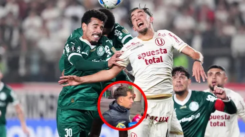 Martín Pérez Guedes en el Universitario vs. Palmeiras.