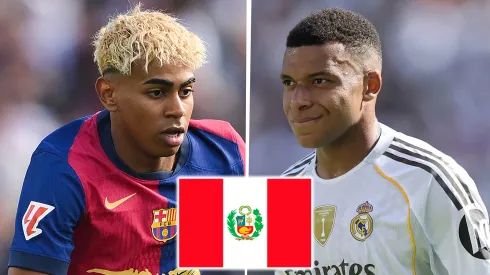 Lamine Yamal vs. Kylian Mbappé. (Foto: Producción Bolavip)