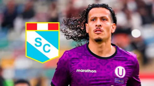 Riveros entrenando con Universitario previo al partido ante Cristal.